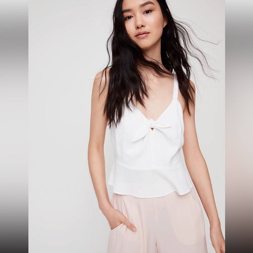 Aritzia Wilfred bow tank